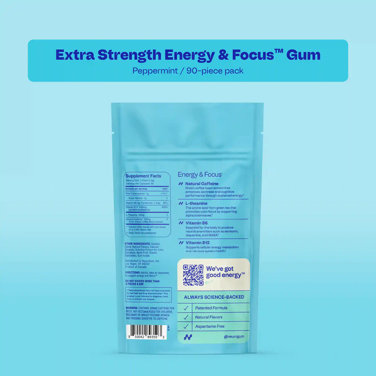Mind & Momentum Extra Strength Gum