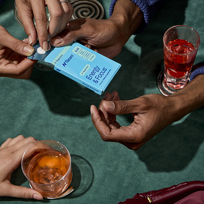 Neuro mints with drink